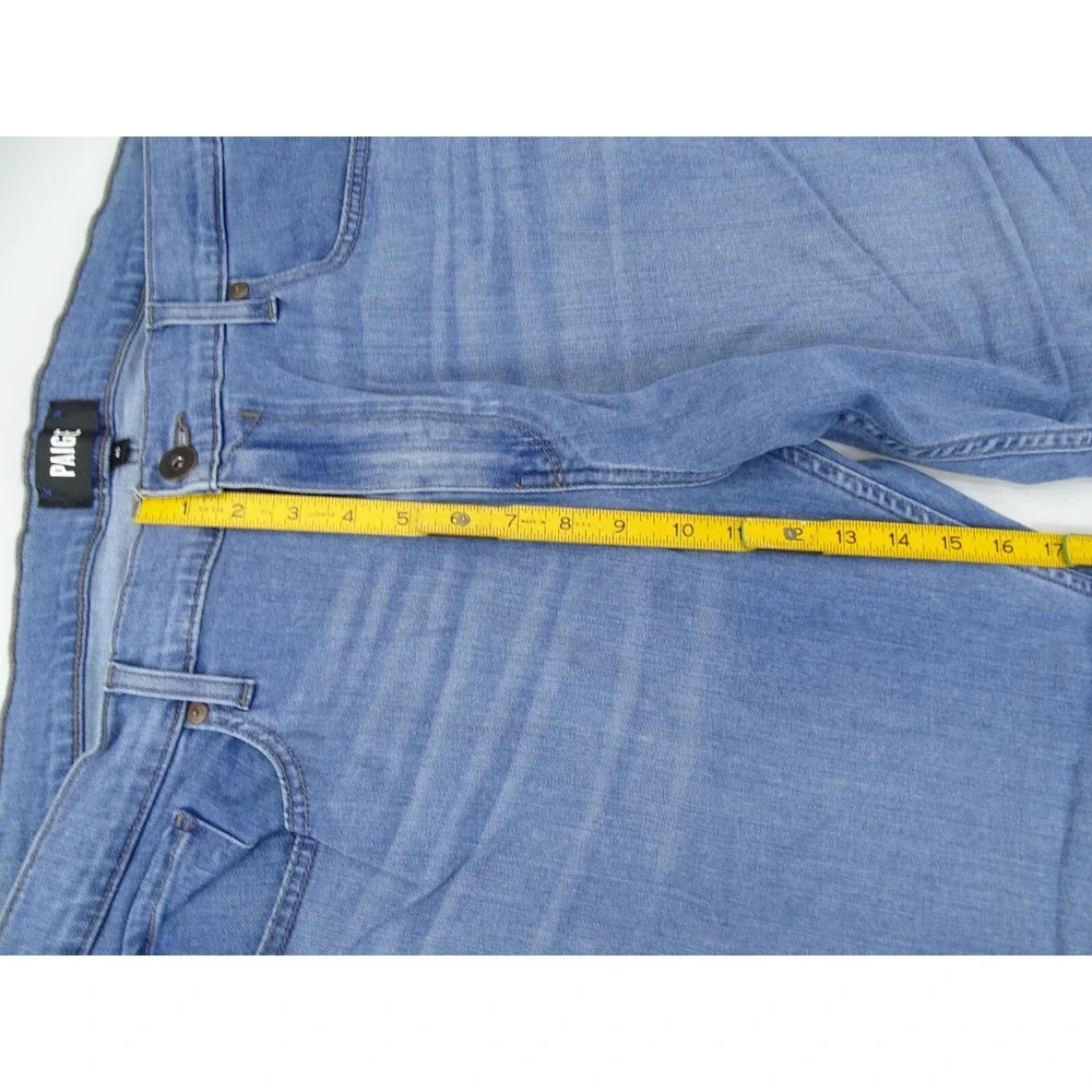 PAIGE Transcend Federal Burnett Slim Straight Leg Jeans size 40‎ X 31 Stretch
